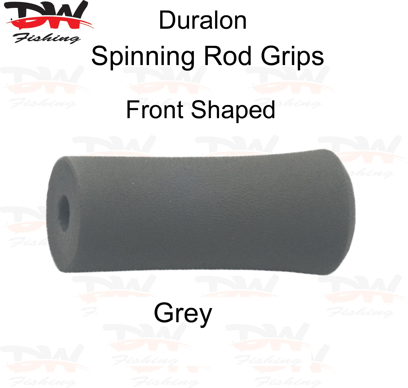 Duralon shaped rod grip in Grey EVA for spinning or casting rods pre shaped duralon Front Grip