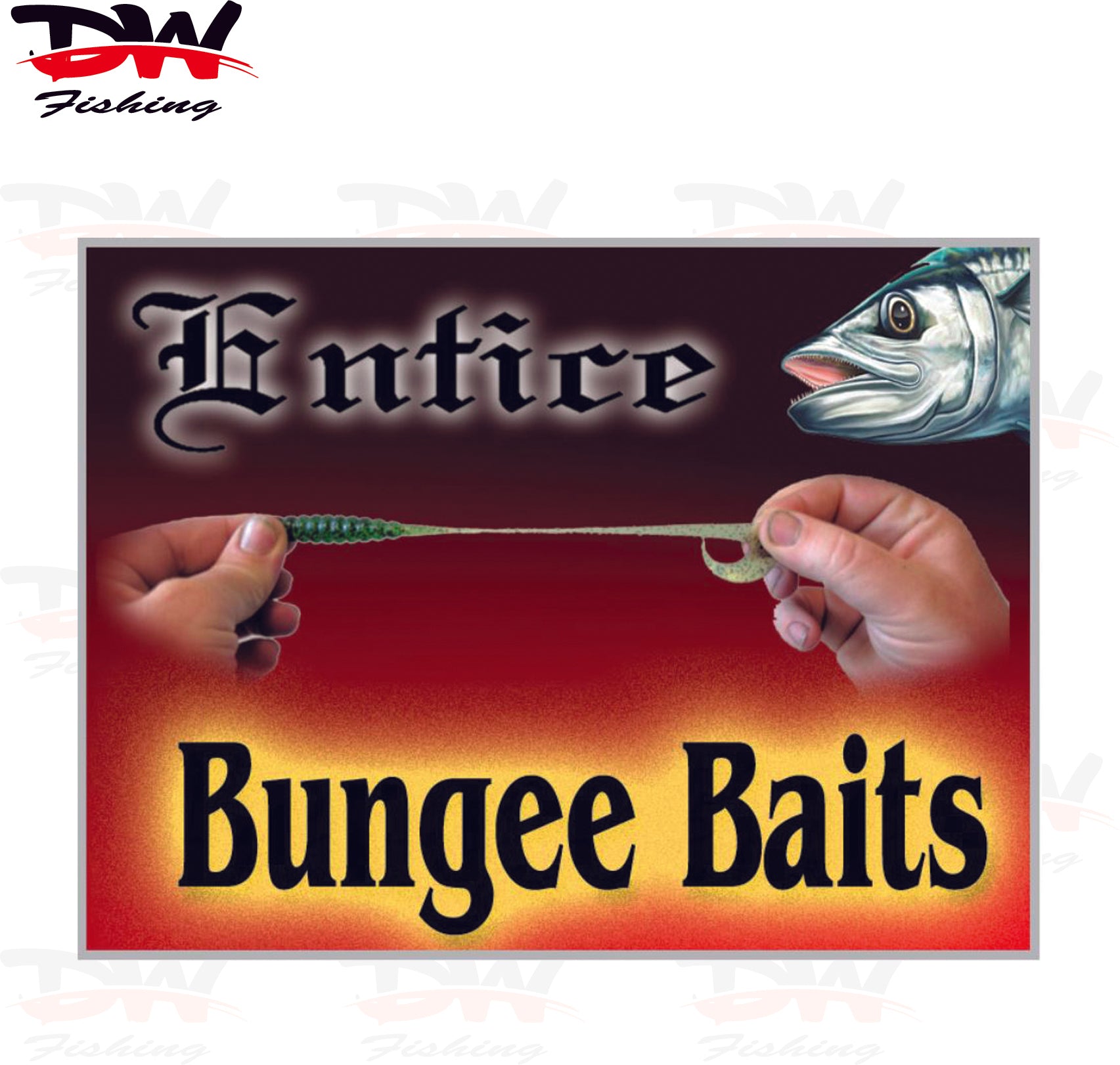 Entice Bungee Bait Twitcher 5” Jerk Shad Soft Plastic