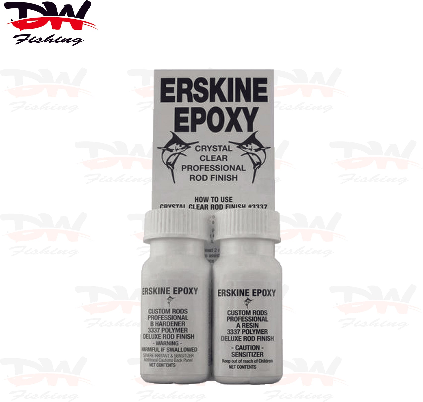 Erskine epoxy custom rod building resin display pack