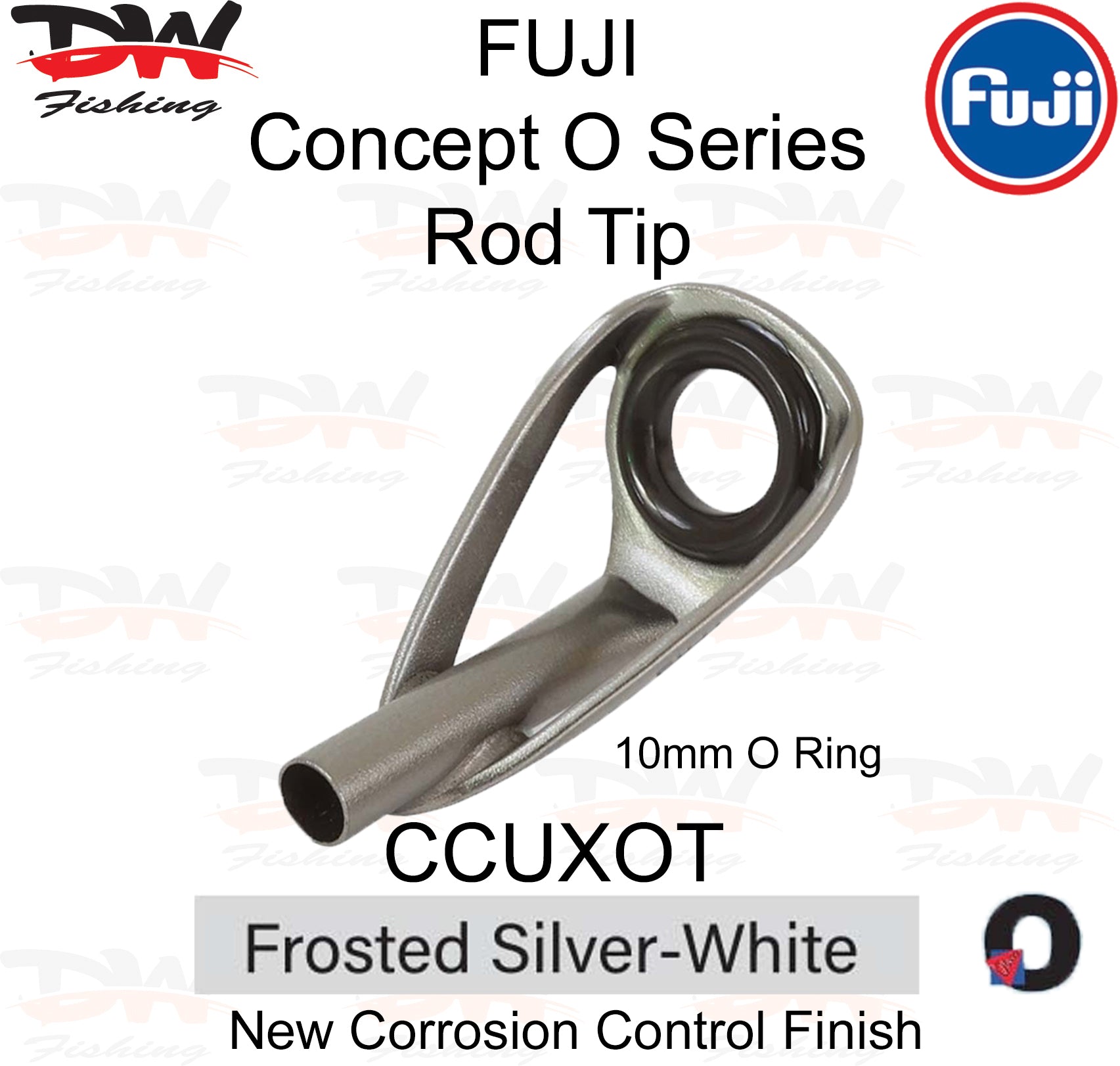 Fuji extra heavy duty rod tip CCUXOT frosted silver frame 10mm