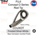 Load image into Gallery viewer, Fuji extra heavy duty rod tip CCUXOT frosted silver frame 10mm
