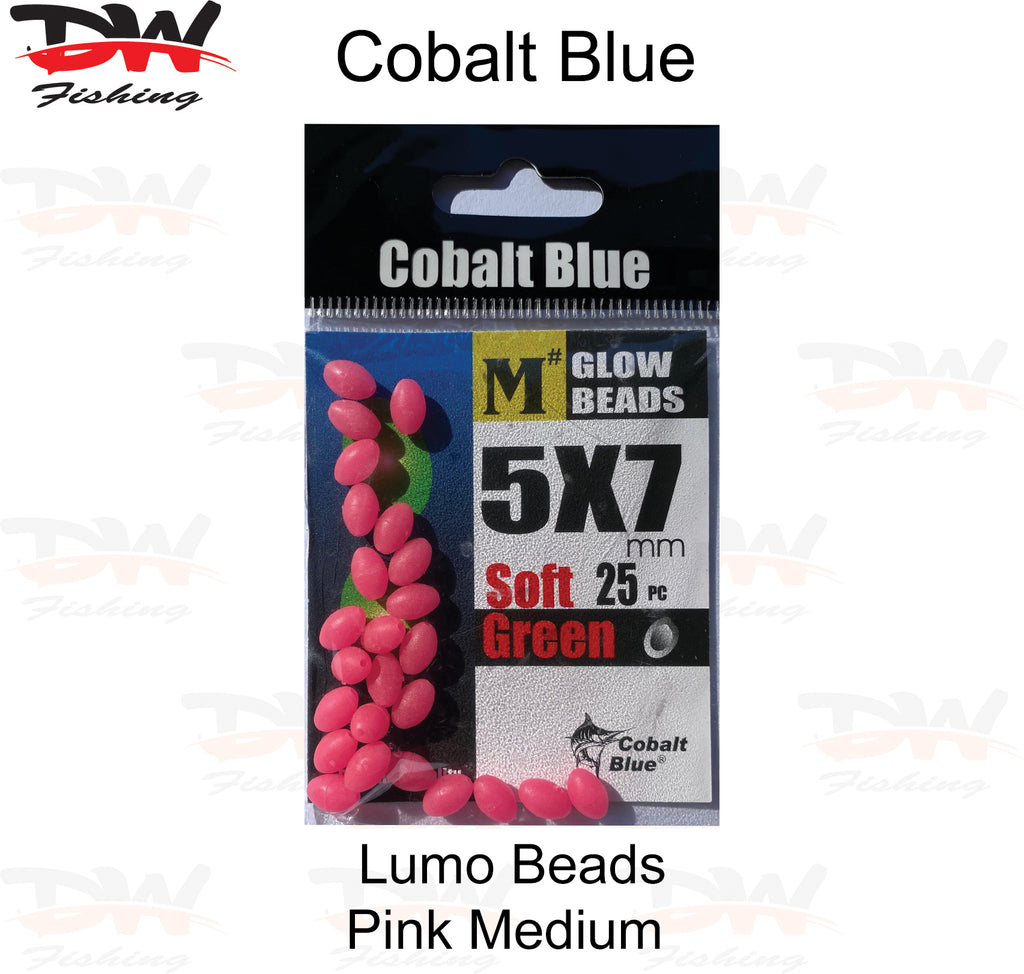 medium pink lumo glow beads 25 piece pack soft pink lumo beads
