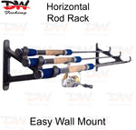 Load image into Gallery viewer, Horizontal wall mount rod holder system with rods
