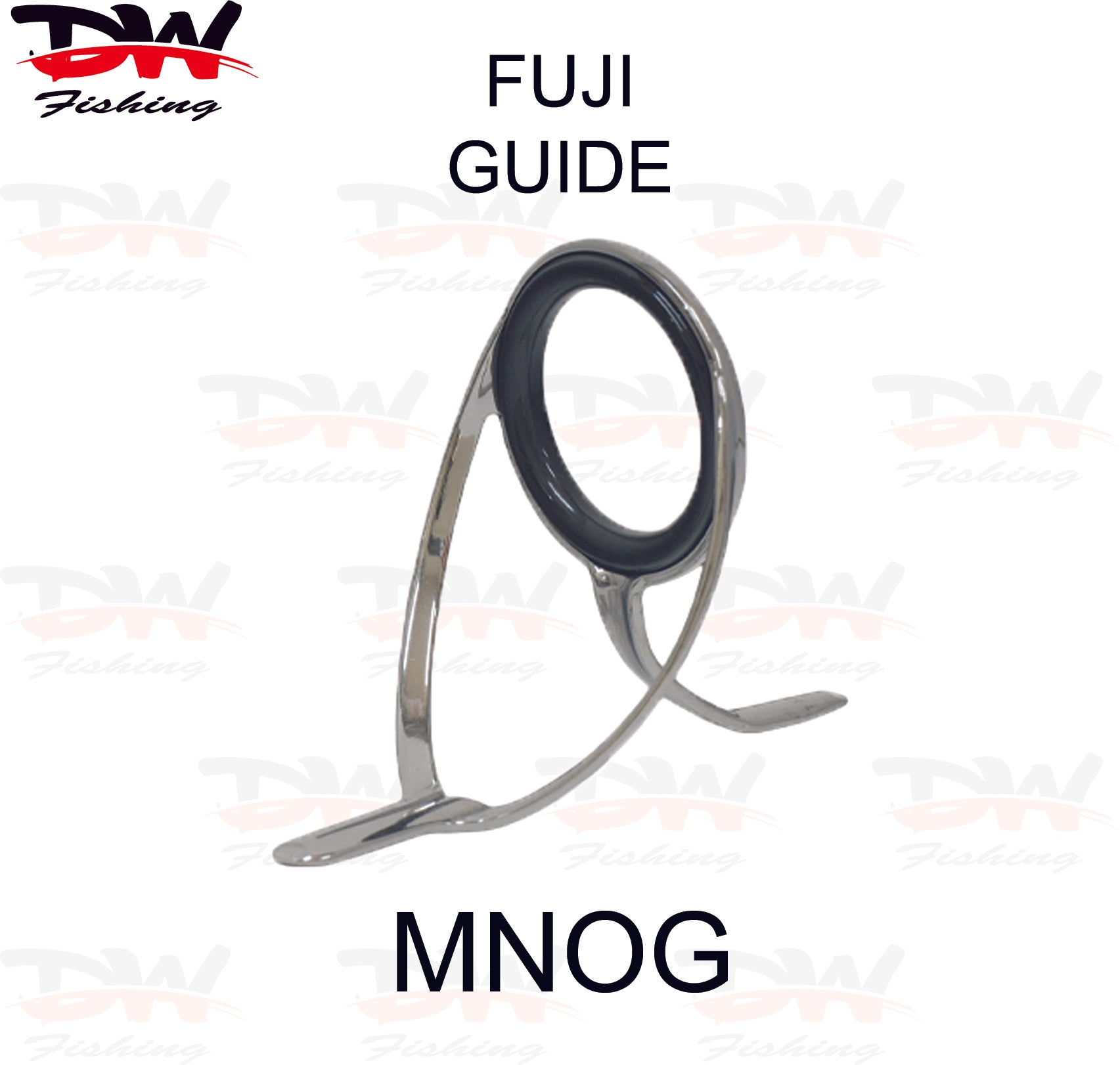 Fuji MNOG rod guide polished silver frame guide single