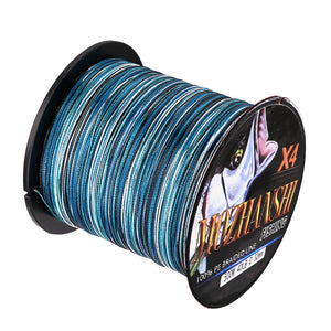 Braid Fishing Line | Camo Blue Colour X4 Braid | MOZHANSHI Spectra Braid