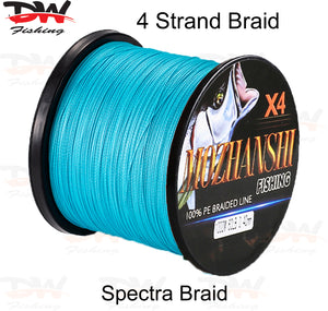 Braid Fishing Line | Ice Blue Colour X4 Braid | MOZHANSHI Spectra Braid