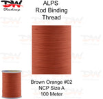 Load image into Gallery viewer, ALPS nylon rod binding thread brown orange
