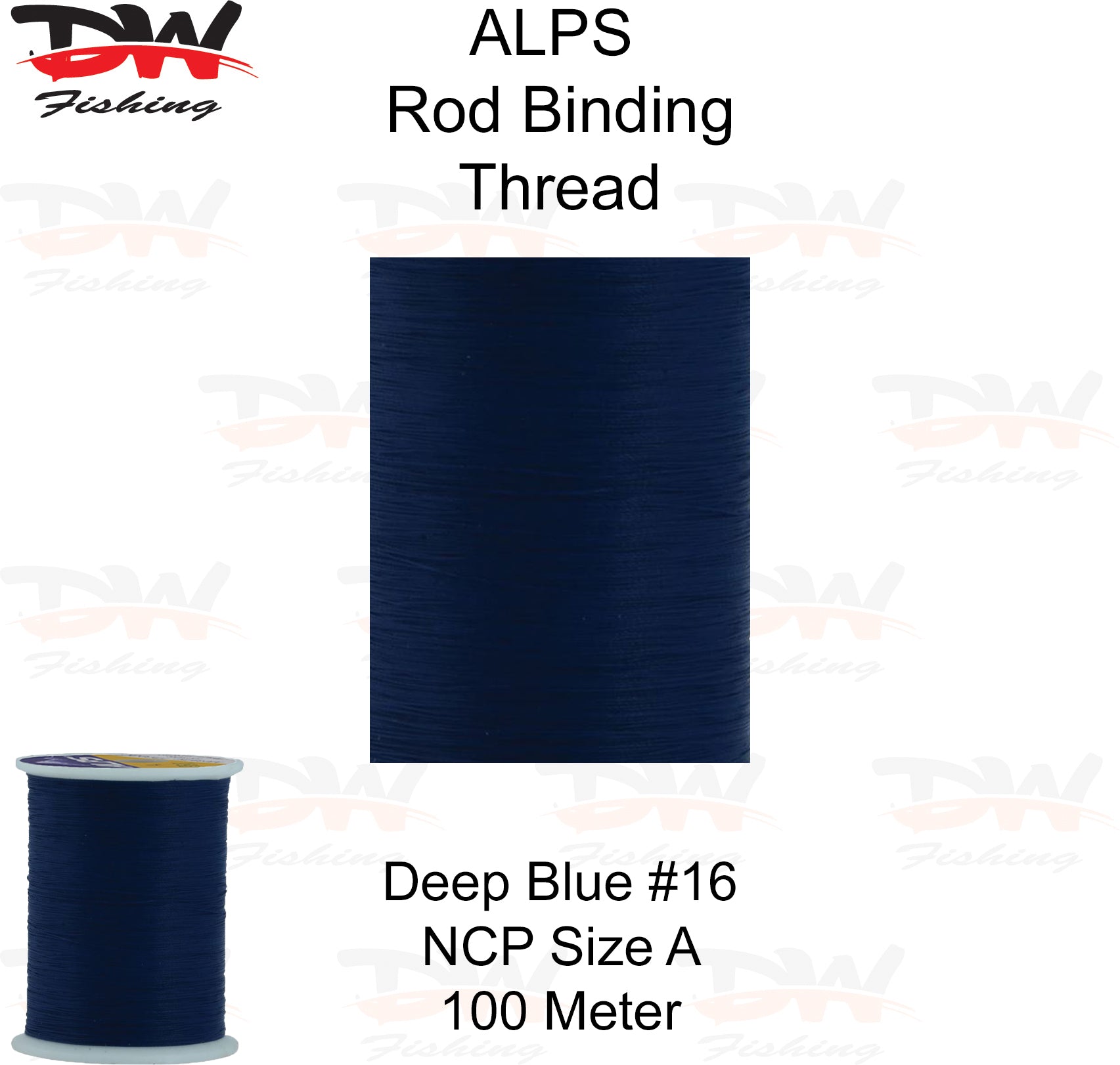 ALPS nylon rod binding thread deep blue