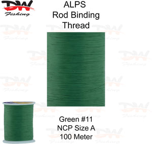 ALPS nylon rod binding thread green