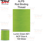 Load image into Gallery viewer, ALPS nylon rod binding thread lumin green
