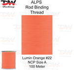Load image into Gallery viewer, ALPS nylon rod binding thread lumin orange
