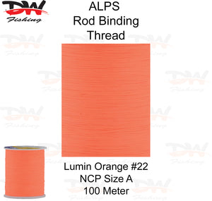ALPS nylon rod binding thread lumin orange