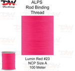 Load image into Gallery viewer, ALPS nylon rod binding thread lumin red
