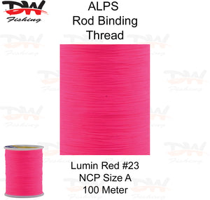 ALPS nylon rod binding thread lumin red
