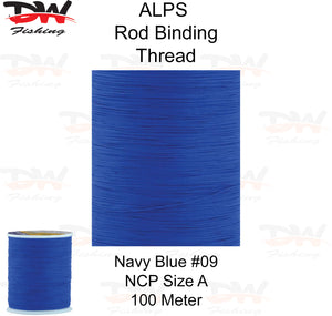 ALPS nylon rod binding thread navy blue