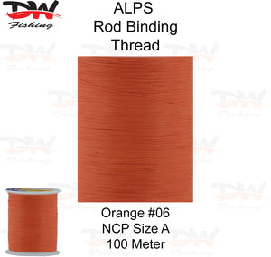 ALPS nylon rod binding thread orange