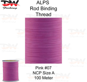 ALPS nylon rod binding thread pink