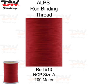 ALPS nylon rod binding thread red