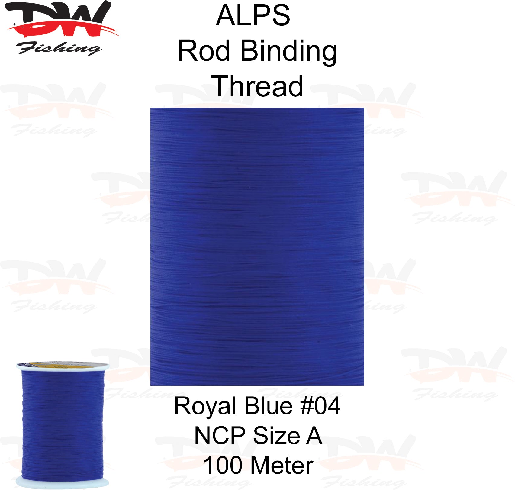 ALPS nylon rod binding thread royal blue