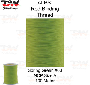 ALPS nylon rod binding thread spring green