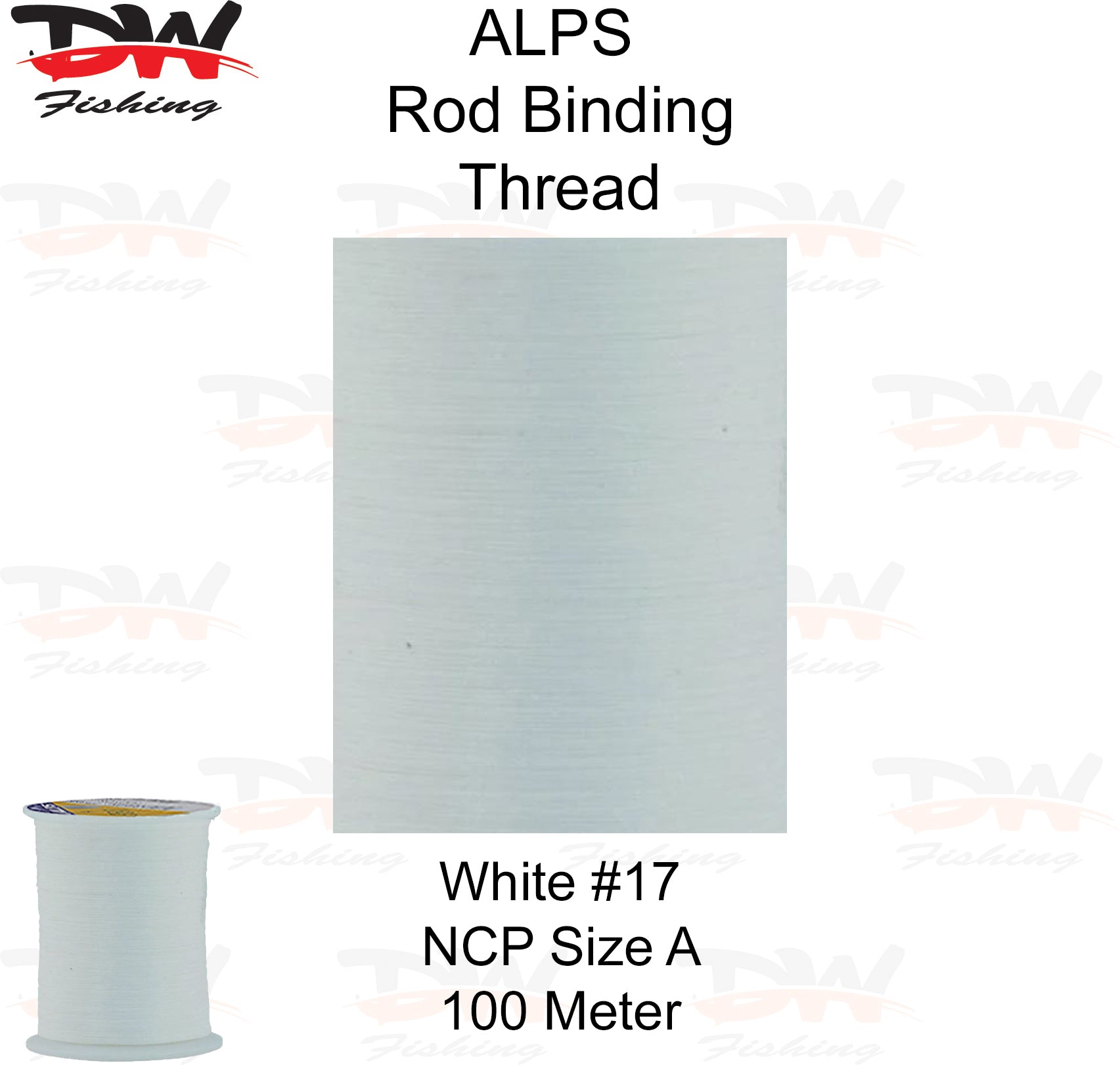 ALPS nylon rod binding thread white
