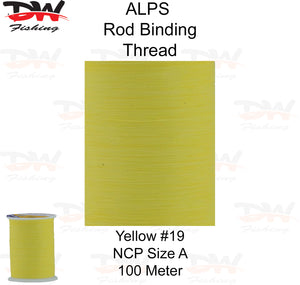 ALPS nylon rod binding thread yellow