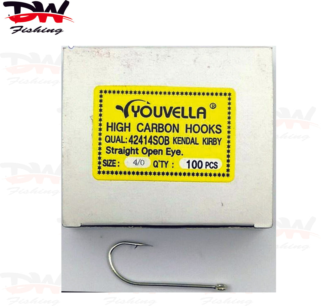 Open Eye Gang Hook, Youvella 100 pack kendal kirby size 4/0