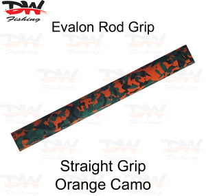 EVA rod grip camo colours, orange camo rod grip