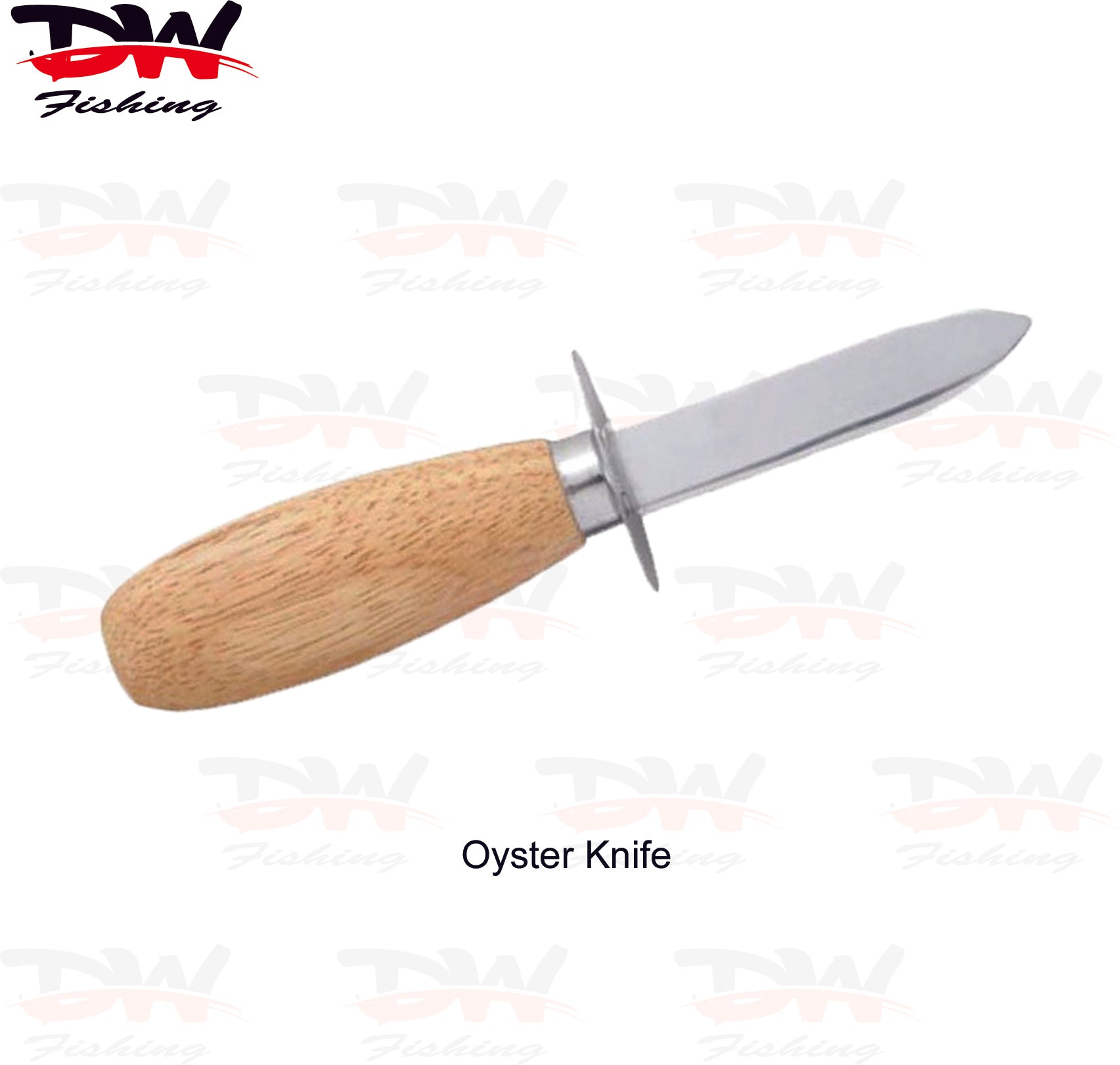 Wooden handel oyster shucking knife