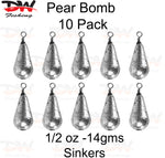Load image into Gallery viewer, Pear bomb reef sinker 1/2oz-14gms 10 pack
