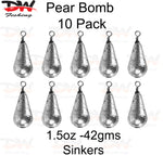 Load image into Gallery viewer, Pear bomb reef sinker 1 1/2oz-42gms 10 pack
