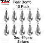 Load image into Gallery viewer, Pear bomb reef sinker 3oz-84gms 10 pack
