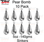 Load image into Gallery viewer, Pear bomb reef sinker 5oz-140gms 10 pack
