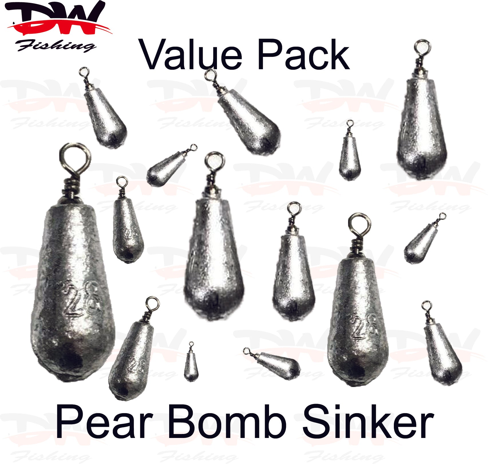 Pear Bomb Sinkers For Sale, Fishing Tackle Online