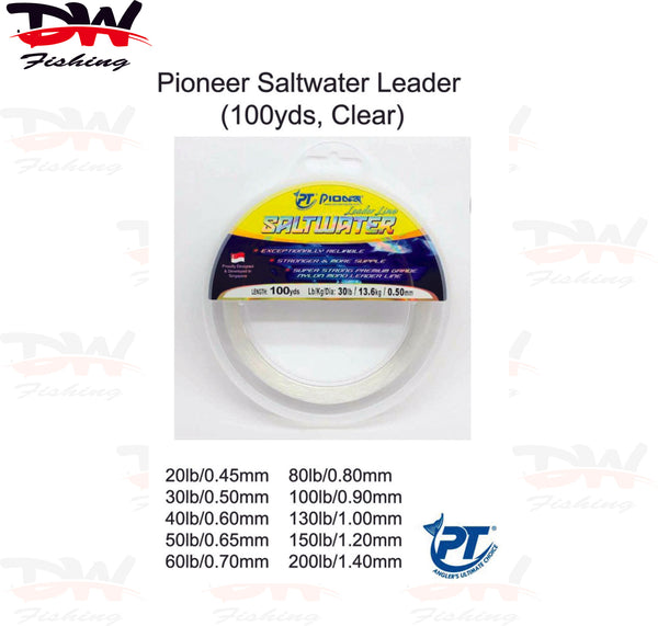 Pioneer Saltwater Leader Line 30Lb 0.50Mm 100Y : Buy Online at