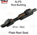 Load image into Gallery viewer, ALPS plate reel seat slide lock reel seat size 7 black

