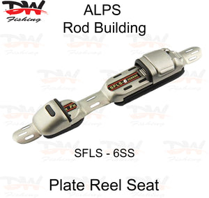 ALPS plate reel seat slide lock reel seat size 6 stainless steel