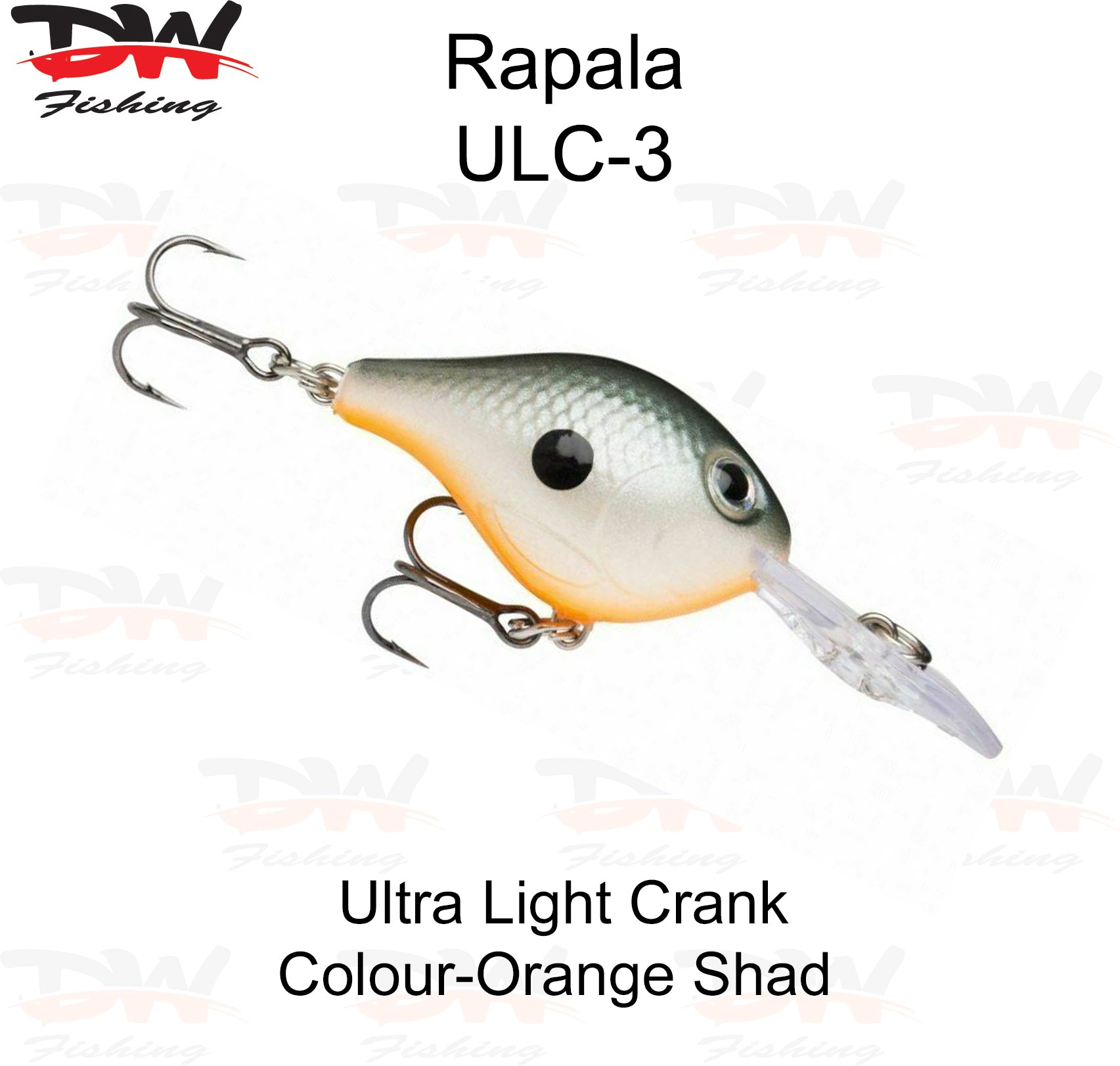 Rapala ULC-3 Ultra light Crankbait, Deep Runner, Lure
