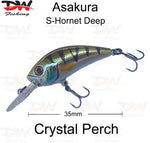 Load image into Gallery viewer, Asakura S-Hornet 3DR-Floating lure colour crystal perch
