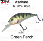 Load image into Gallery viewer, Asakura S-Hornet 3DR-Floating lure colour green perch
