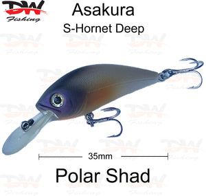 Asakura S-Hornet 3DR-Floating lure colour polar shad