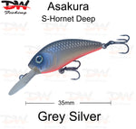 Load image into Gallery viewer, Asakura S-Hornet 3DR-Floating lure colour grey silver

