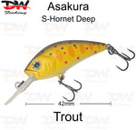 Load image into Gallery viewer, Asakura S-Hornet 4DR-Floating lure colour trout
