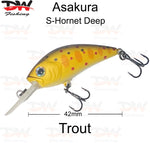 Load image into Gallery viewer, Asakura S-Hornet 4DR-Suspending lure colour trout
