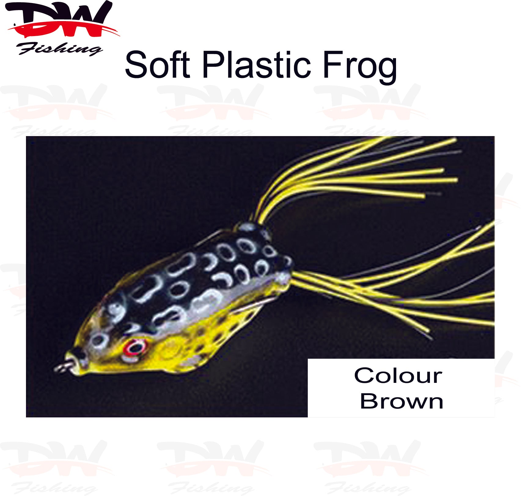 DW Lures 3D Surface Frog, Soft Plastic Lure