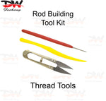Load image into Gallery viewer, Rod Building 3 Pce  Tool Kit -Thread Clippers, Burnishing Tool &amp; Thread Pick
