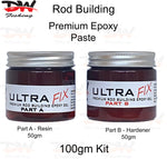 Load image into Gallery viewer, Ultra Fix premium rod building epoxy paste gel 100gm kit 2 part epoxy paste for fishing rod building
