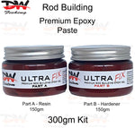 Load image into Gallery viewer, Ultra Fix premium rod building epoxy paste gel 300gm kit 2 part epoxy paste for fishing rod building

