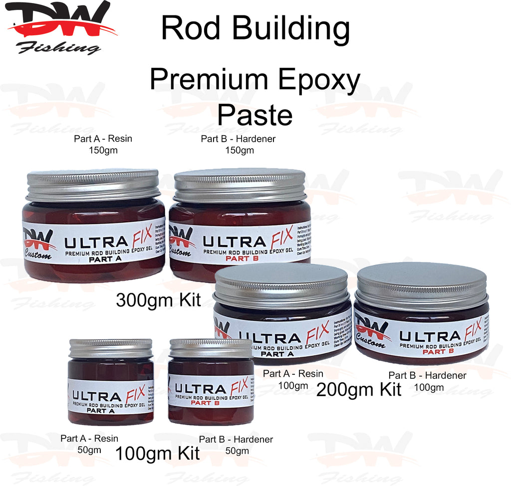 Ultra Fix premium rod building epoxy paste gel group  