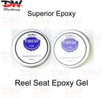 Load image into Gallery viewer, Reel seat epoxy paste tins, 2 part epoxy jell for fishing rod construction
